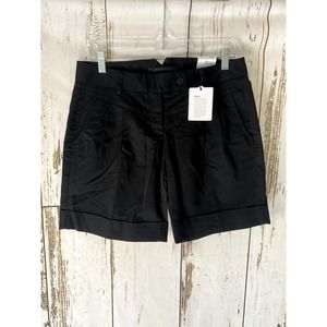 NWT The Editor Metro Short Low Rise Mid Thigh Black Shorts